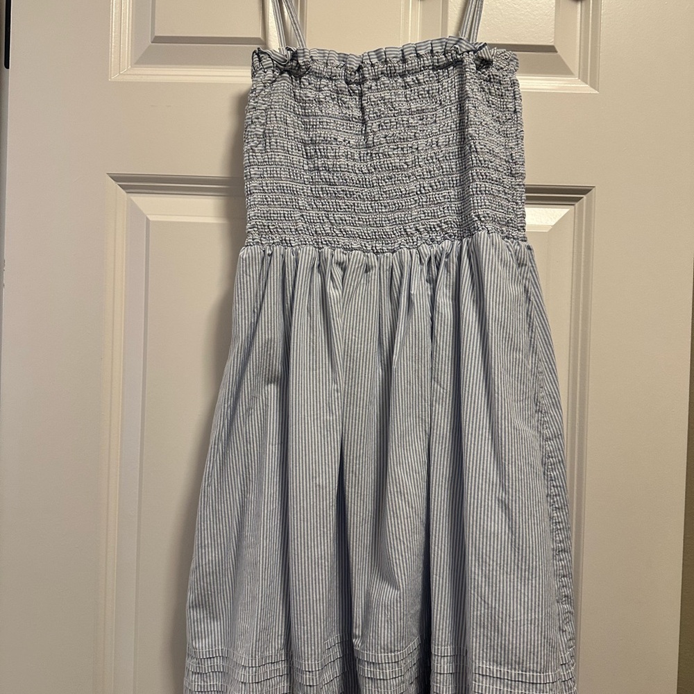 Blue and White Striped American Eagle Dress